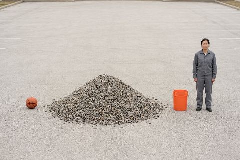 What does 2 tons of gravel look like?