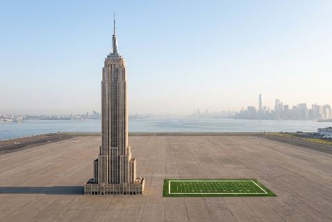 American football field, in “What does 1 empire state building look like?”