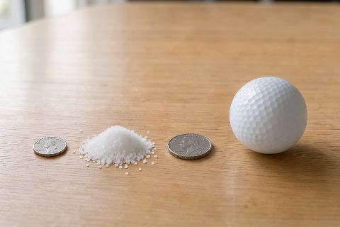 What does 6 grams of kosher salt (coarse) look like?