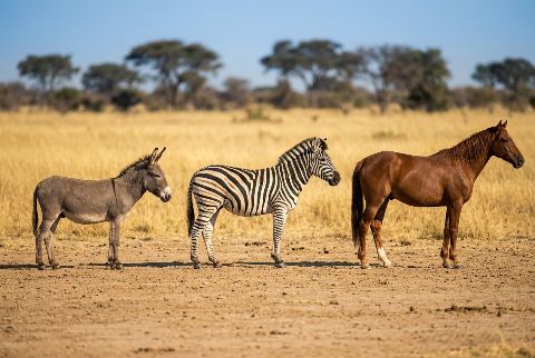 Domestic horse, in “Donkey vs zebra vs horse”