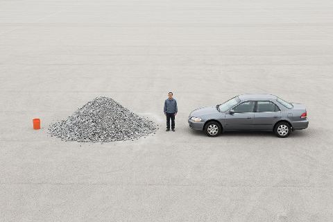 What does 12 tons of crushed limestone look like?
