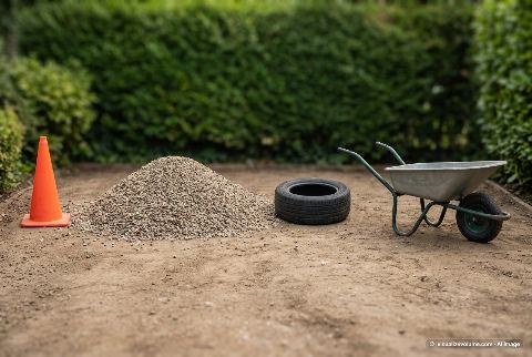Gravel, in “What does 1 ton of gravel look like?”