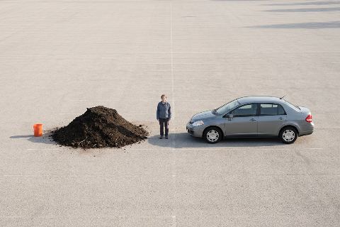 What does 5 cubic yards of compost look like?