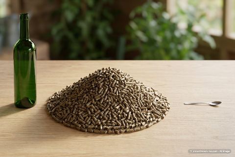 Teaspoon, in “What does 15 pounds of rabbit pellets look like?”