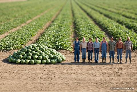 Watermelon, in “200 watermelons vs 8 people”