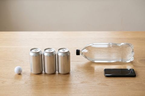 How many soda cans would fill a 2-liter bottle?