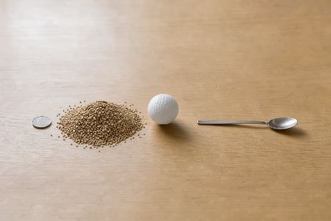 What does 75 grams of quinoa (dry) look like?