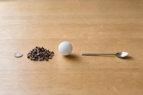 What does 1 ounce of chocolate chips look like?