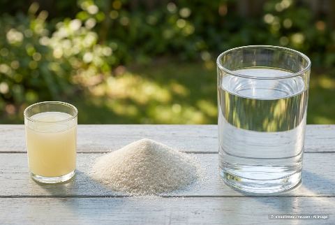 Lemon, in “2 cup of lemon juice vs 2 cup of granulated sugar vs 12 cup of water”