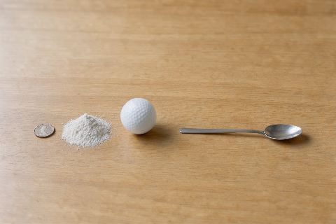 What does 10 grams of creatine monohydrate look like?