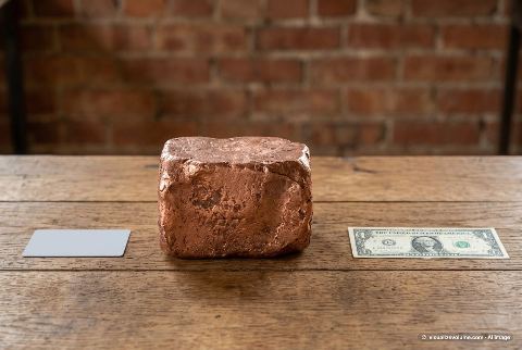 United States one-dollar bill, in “What does 100 pounds of copper look like?”