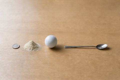 What does 15 grams of gelatin powder look like?